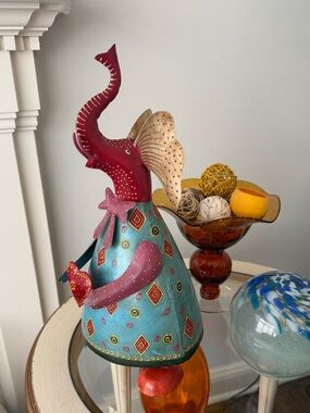 Metal Garden Animal - Elephant  Lawn Patio Sculpture Figure Statue Ornament